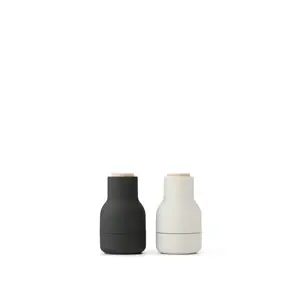 Audo Copenhagen - Bottle Grinder, Small, H11,5, Ash/Carbon, Beech, 2-pack